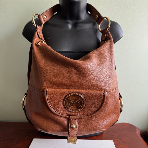 Michael Kors Leather Brown Hobo Bag - Picture 2 of 8